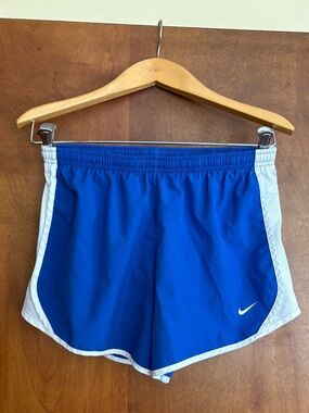 Nike Girl’s Royal Blue Athletic Shorts with White Trim